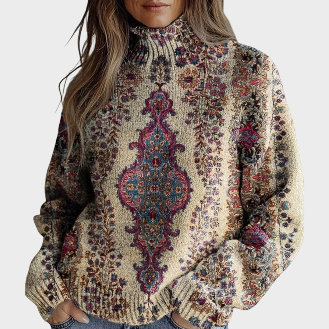 Lana - T-shirt tricoté artistique