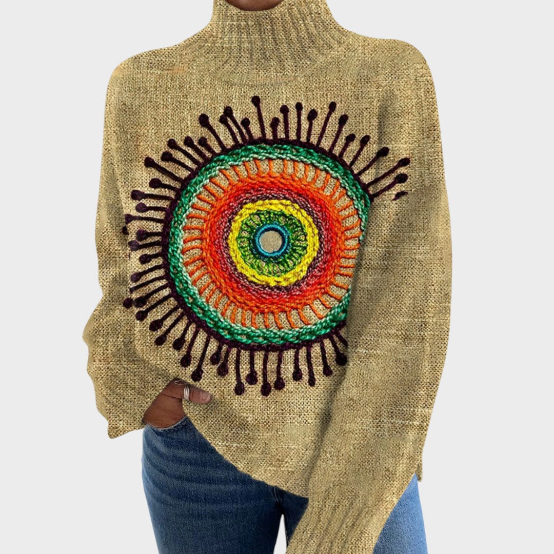 T-shirt en tricot artistique