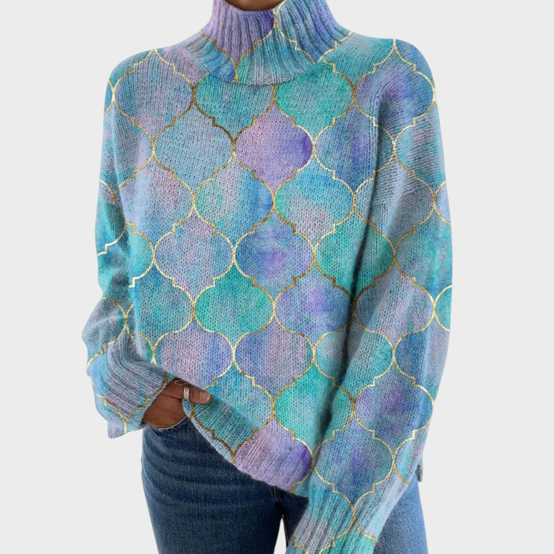 Marija - T-shirt en Tricot Artistique