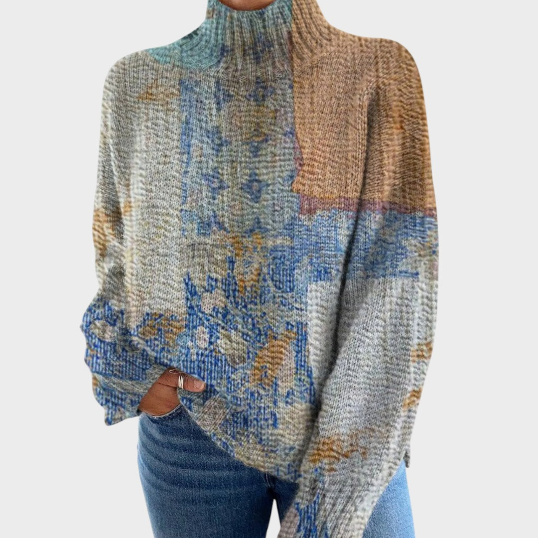 Ivana - T-shirt en Tricot Artistique