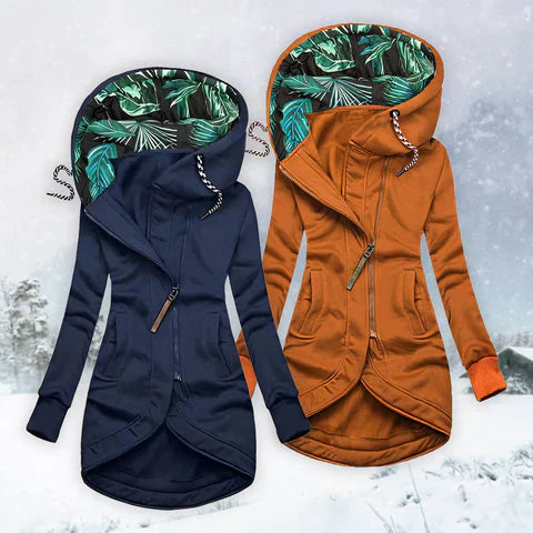 Patricia | Manteau d'Hiver Élégant et Chaud avec Capuche