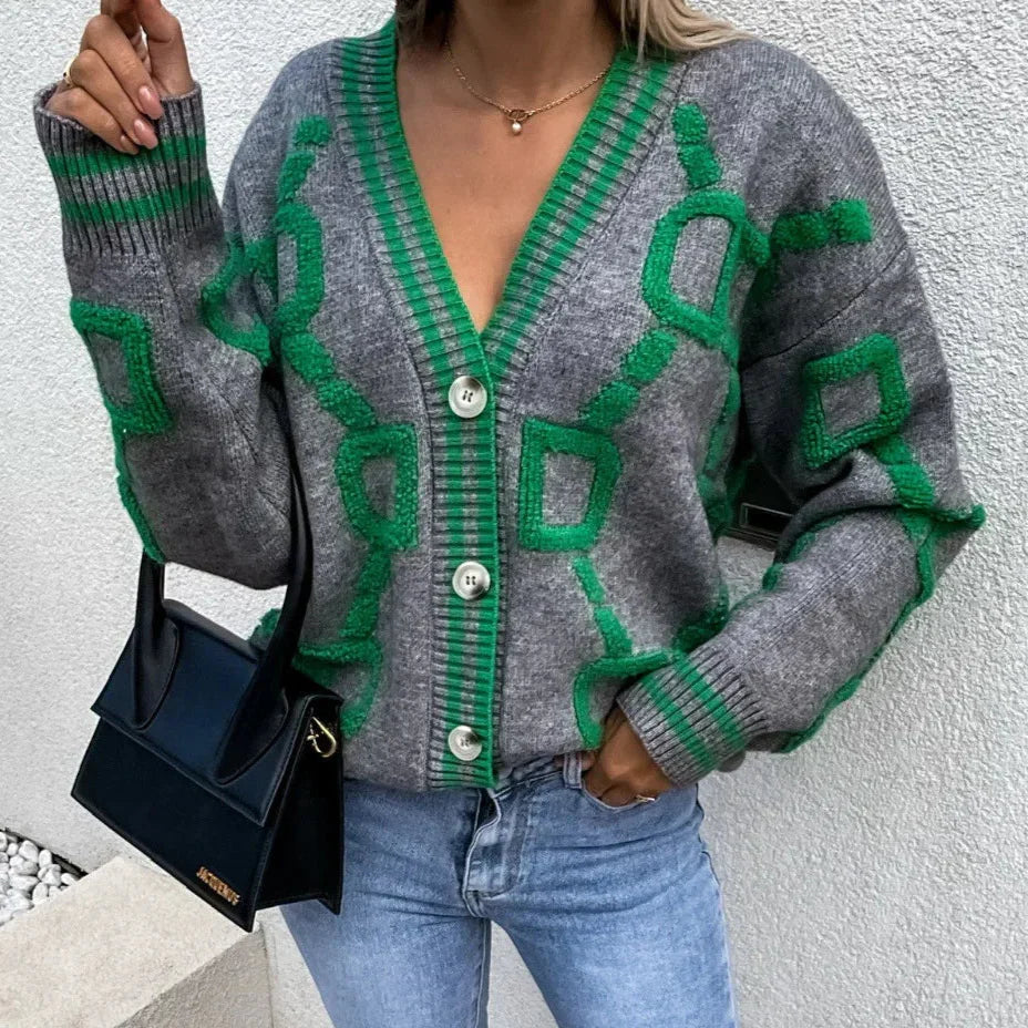 Nanette | Veste tendance à design géométrique