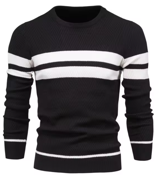 Pull élégant pour hommes avec motif en chevrons