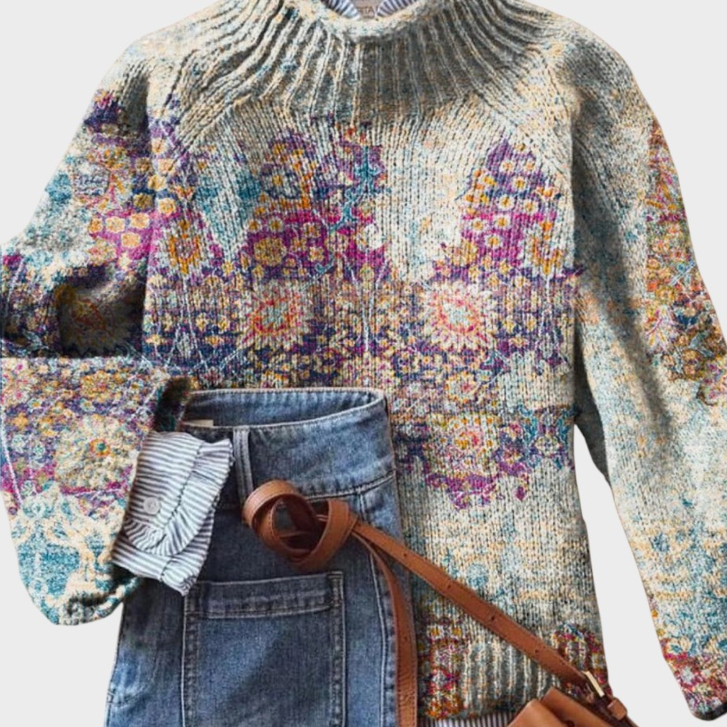 Lucija - T-shirt en tricot artistique