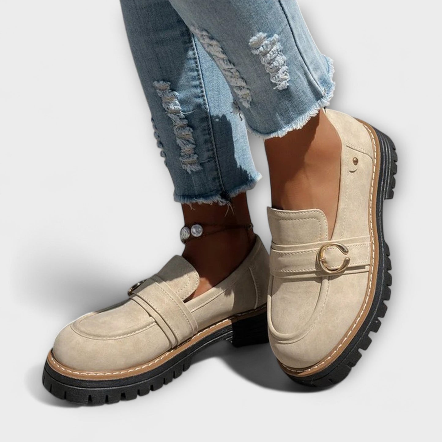 Lora – Mocassins Décontractés avec Bout Rond