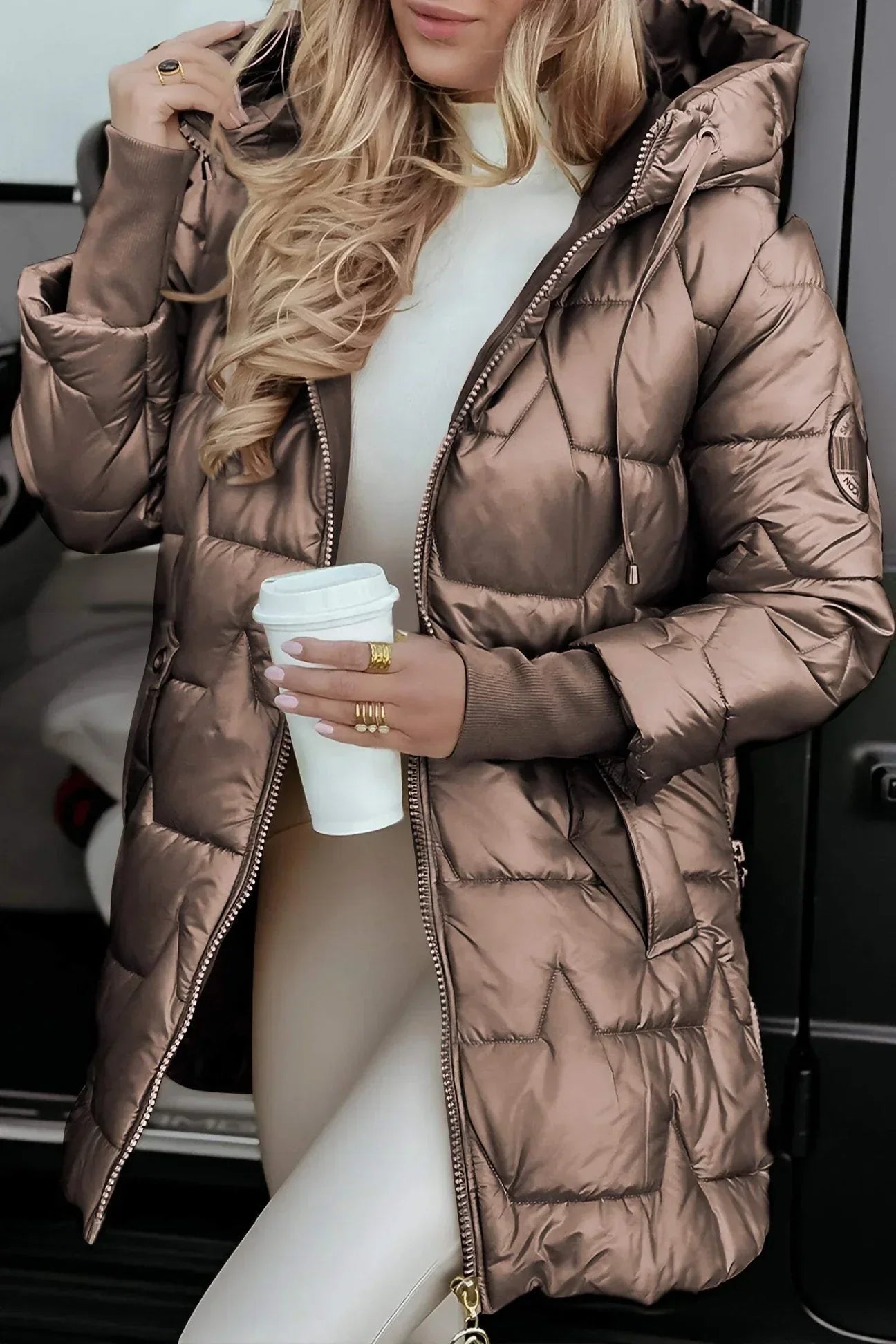 Camille – Manteau d’hiver élégant avec capuche