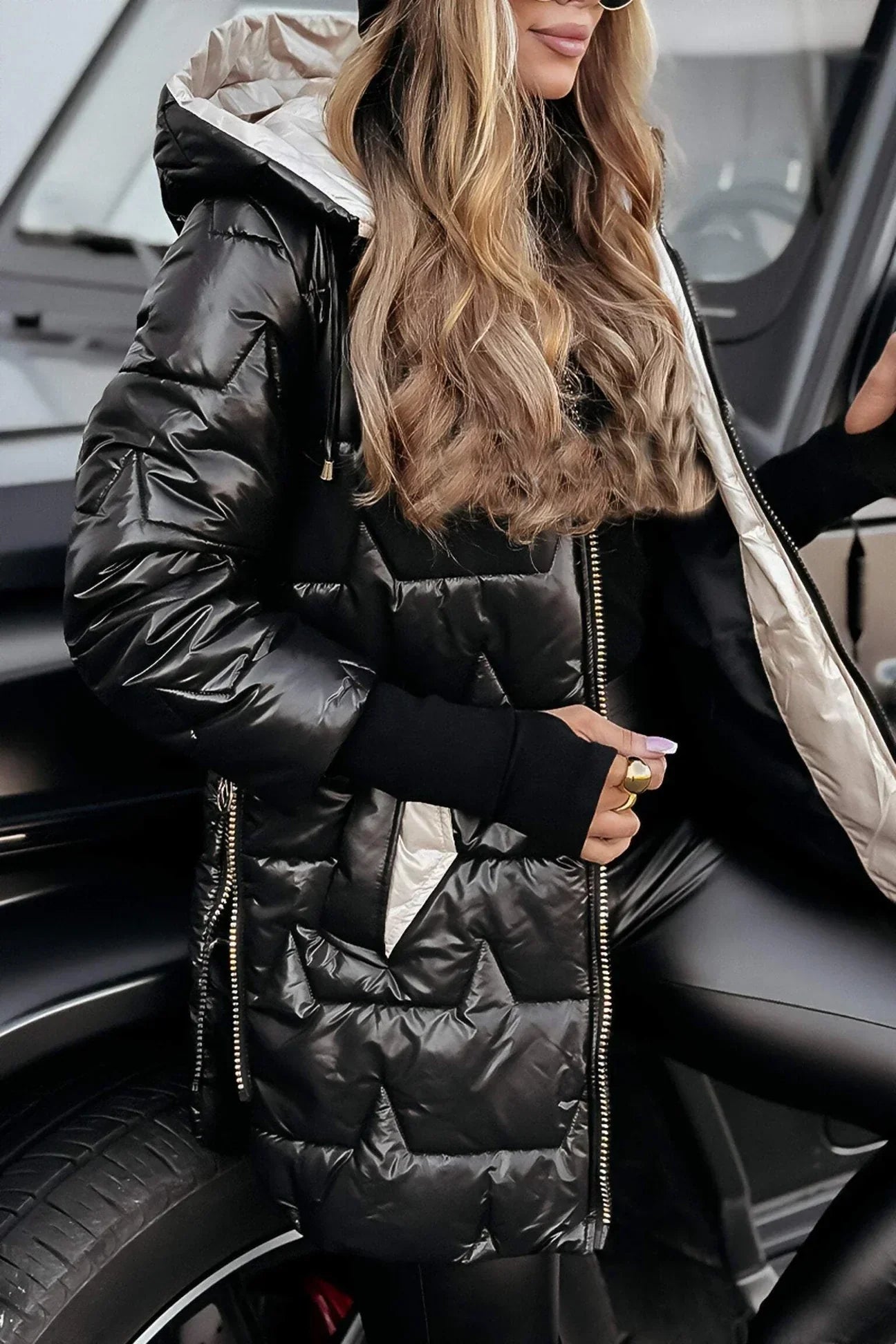 Camille – Manteau d’hiver élégant avec capuche