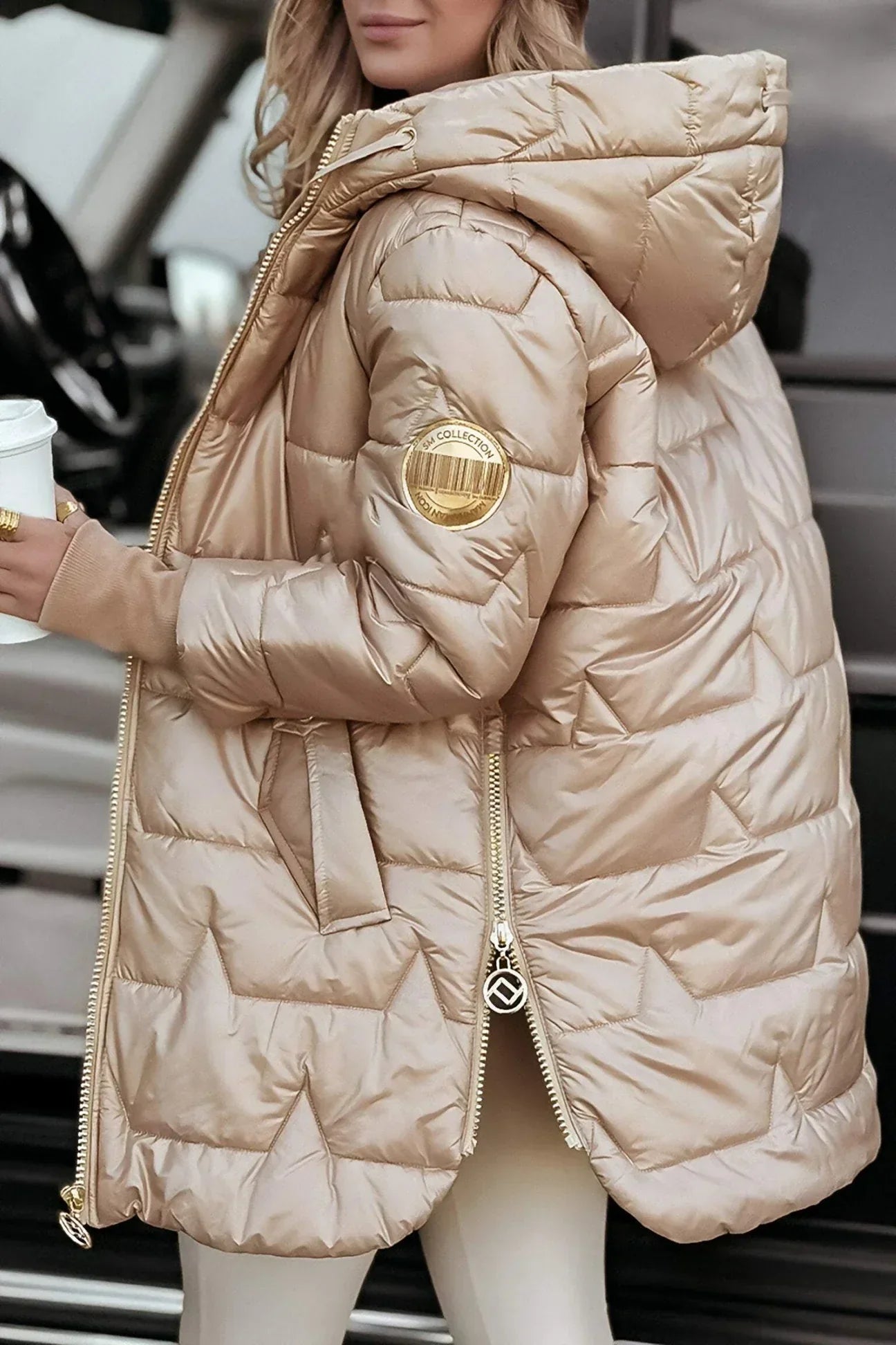 Camille – Manteau d’hiver élégant avec capuche