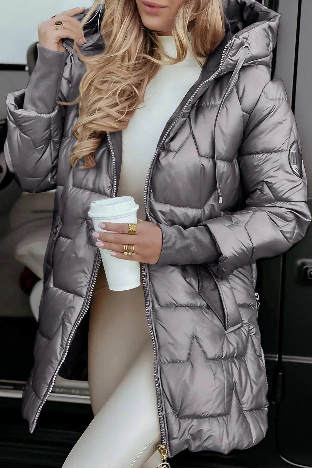 Camille – Manteau d’hiver élégant avec capuche