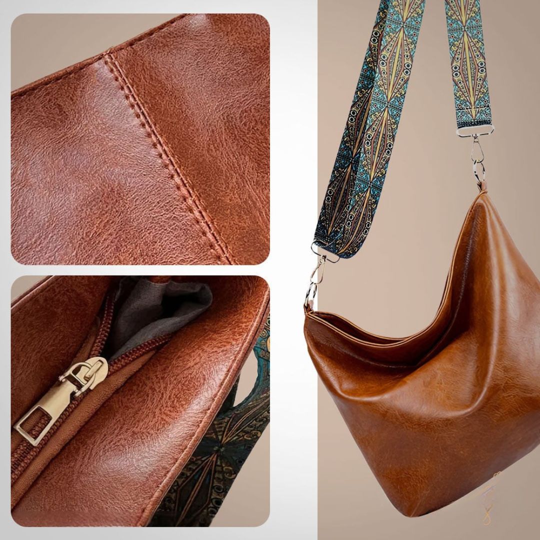 Greta - Sac à bandoulière vintage en cuir