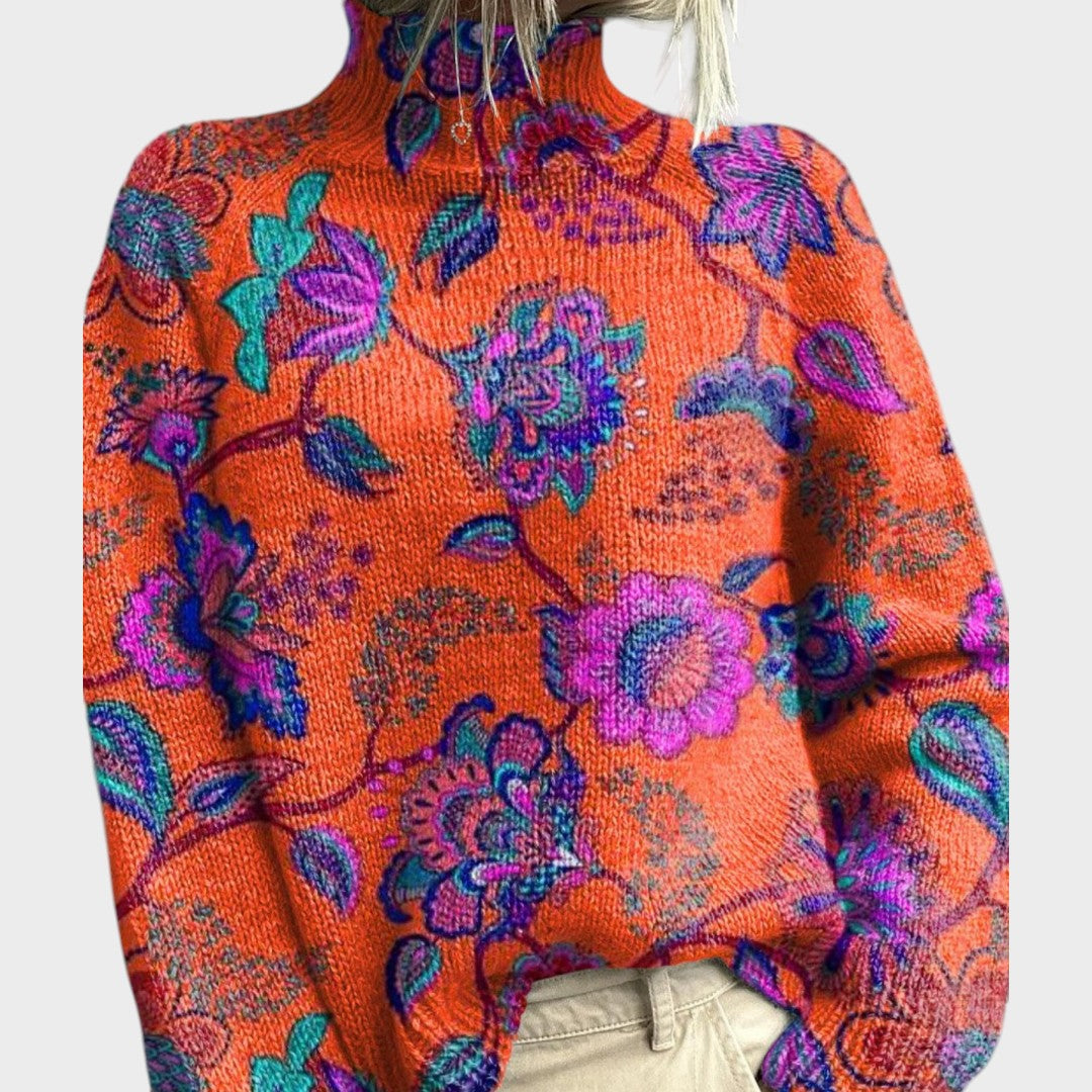 Rina - T-shirt en tricot artistique