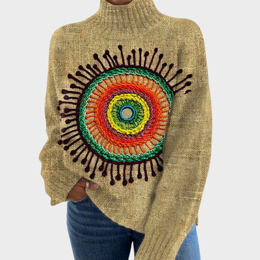 T-shirt en tricot artistique