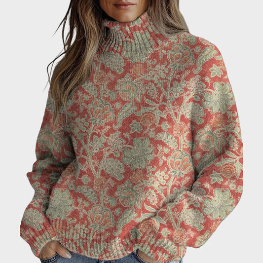 Mila - T-shirt en Tricot Artistique