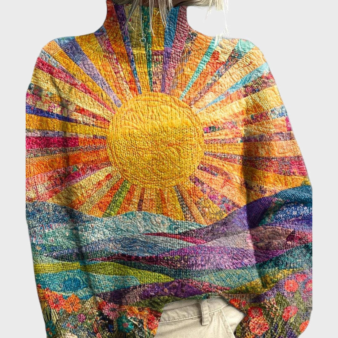 Zora - T-shirt en tricot artistique