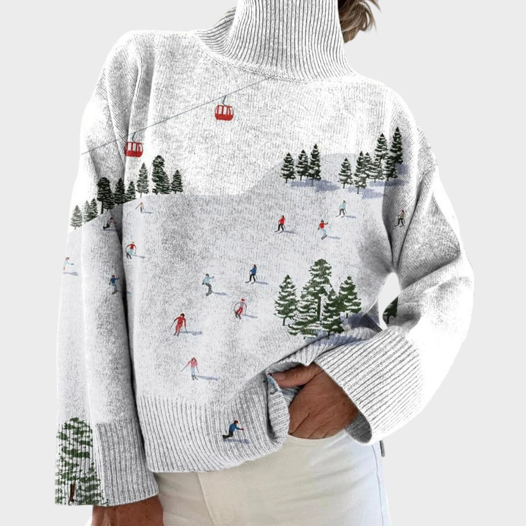 Mirna - T-shirt en tricot artistique