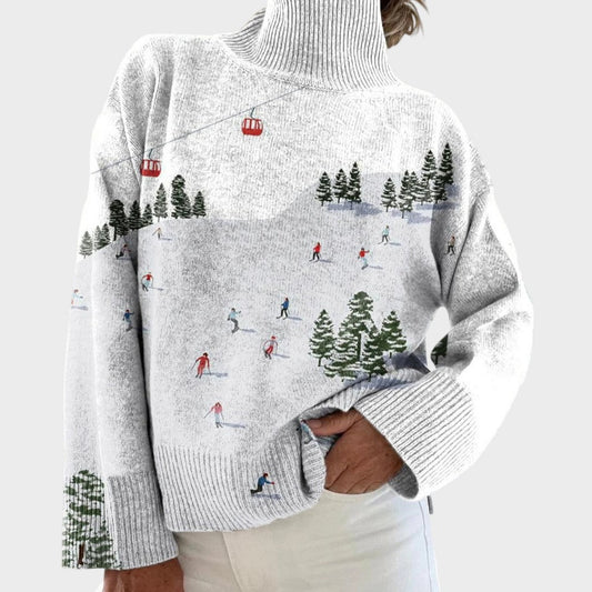 Mirna - T-shirt en tricot artistique