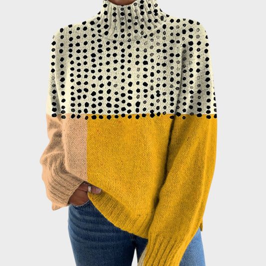 Marina - T-shirt en Tricot Artistique