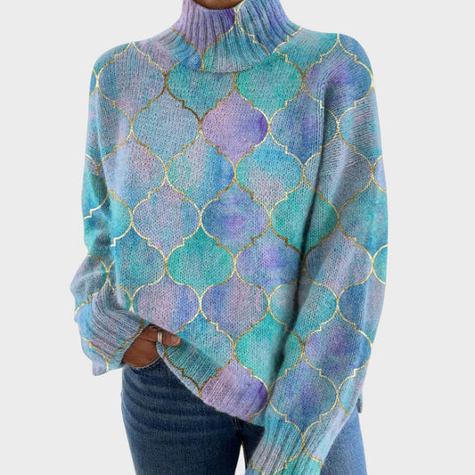Marija - T-shirt en Tricot Artistique