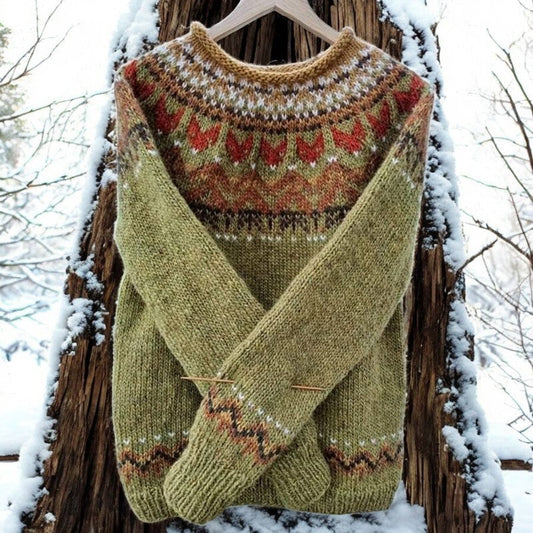 Bertha | Pull jacquard vintage