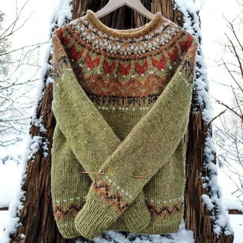 Bertha | Pull jacquard vintage