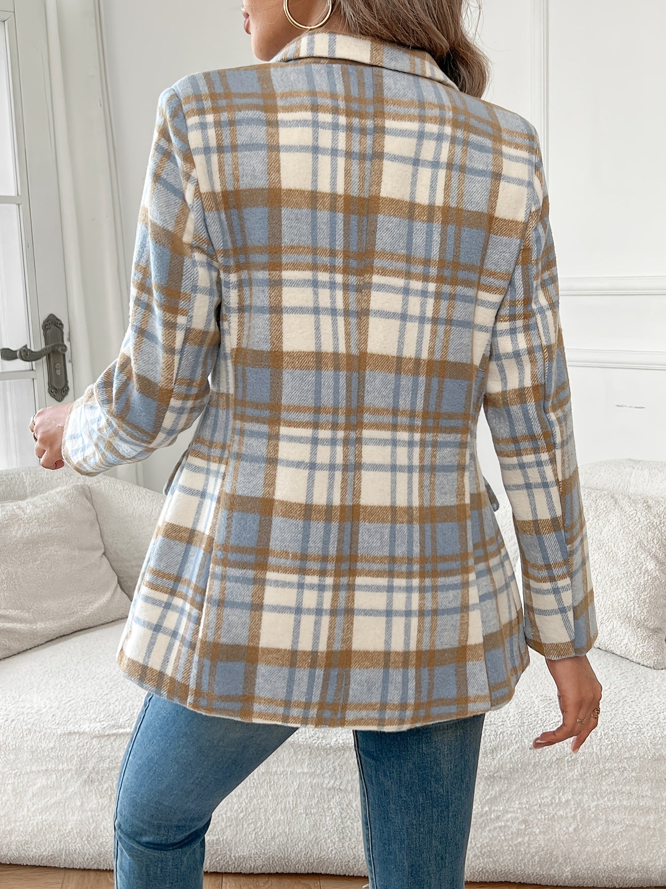 Manon™ | Blazer chic à carreaux