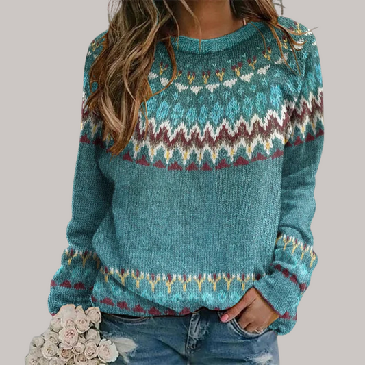 Peyton™ - Sweat-shirt confortable avec motif rétro de vagues