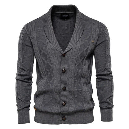 Cardigan pour Hommes avec Fermeture à Boutons