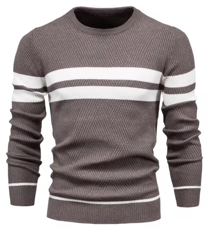 Pull élégant pour hommes avec motif en chevrons