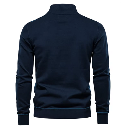 Pull Homme à Col Zippé Demi