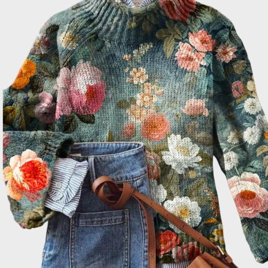 Ivona - T-shirt en tricot artistique