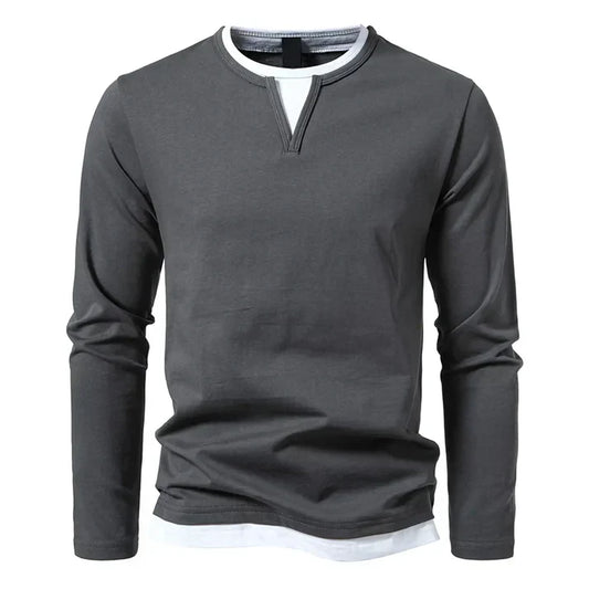 Koelman | T-shirt à manches longues en coton peigné premium