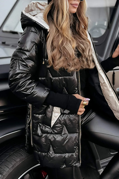 Camille – Manteau d’hiver élégant avec capuche
