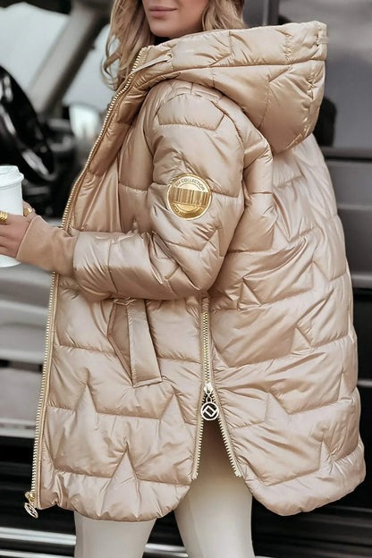 Camille – Manteau d’hiver élégant avec capuche